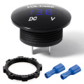 Blue Digital LED Waterproof Voltmeter Meter DC 12V-24V for Car Motorcycle